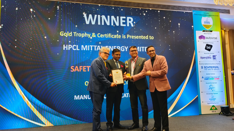 Gold Trophy and Certificate under the Safety Culture Award